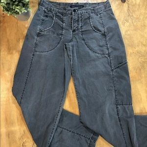 French Connection Womens Wide Leg Pants Cotton 10